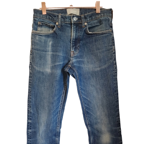 Everlane Distressed Fading Slim Straight Jeans - Picture 3 of 9